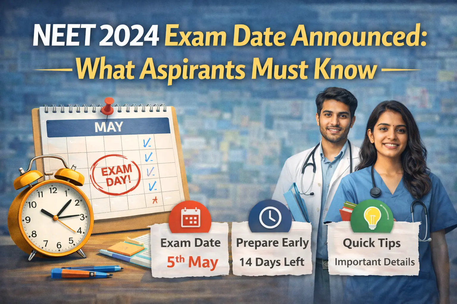 NEET 2024 Exam Date Announced: What Aspirants Must Know